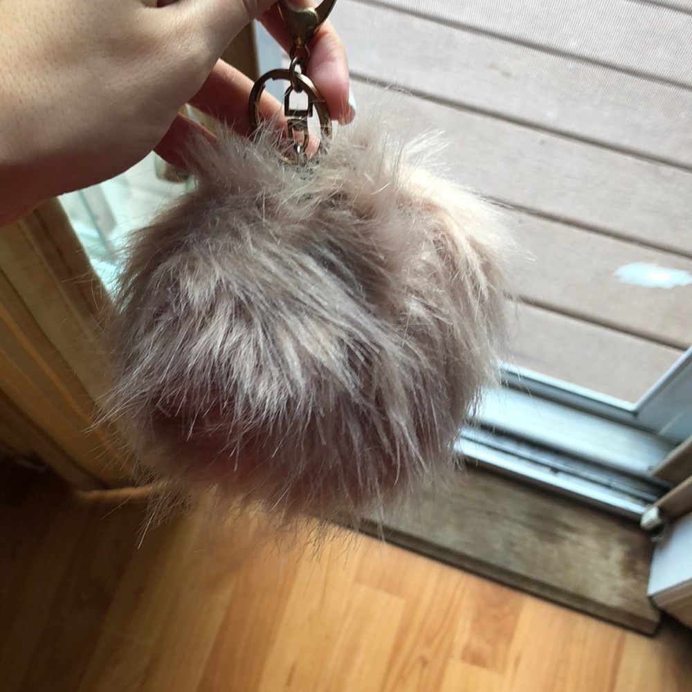 Blush pink Pom Pom key chain! From Charlotte Russe